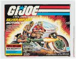 G.I. JOE SILVER MIRAGE MOTORCYCLE SERIES 4 BOXED VEHICLE AFA 75 EX+/NM.