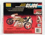 G.I. JOE SILVER MIRAGE MOTORCYCLE SERIES 4 BOXED VEHICLE AFA 75 EX+/NM.