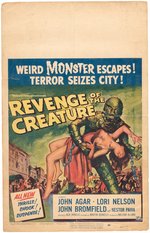 "REVENGE OF THE CREATURE" WINDOW CARD.