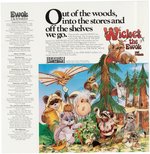 KENNER PRESCHOOL "WICKET THE EWOK - THE EWOK FAMILY PRESCHOOL TOYS" PROMOTIONAL DISPLAY.