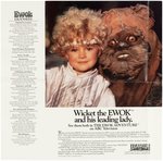 KENNER PRESCHOOL "WICKET THE EWOK - THE EWOK FAMILY PRESCHOOL TOYS" PROMOTIONAL DISPLAY.