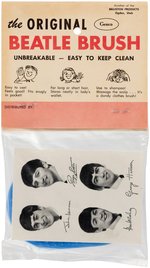 "AUTHENTIC BEATLE WIG" & "THE BEATLE HAIR BRUSH" BAGGED PAIR.