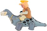 BARNEY RUBBLE "FLINTSTONES PALS ON DINO" BOXED MARX WIND-UP.