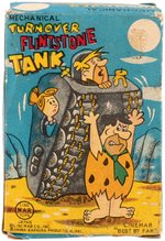 "THE FLINTSTONES - MECHANICAL TURNOVER FLINTSTONE TANK" BOXED LINE MAR ROLL-OVER TANK.