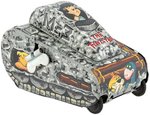 "THE FLINTSTONES - MECHANICAL TURNOVER FLINTSTONE TANK" BOXED LINE MAR ROLL-OVER TANK.