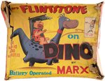 MARX "FRED FLINTSTONE ON DINO" BOXED BATTERY-OPERATED TOY.