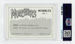 "THE MUNSTERS" LEAF PSA GRADED GUM CARD SET.