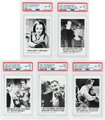 "THE MUNSTERS" LEAF PSA GRADED GUM CARD SET.