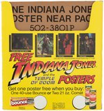 "INDIANA JONES AND THE TEMPLE OF DOOM" PREMIUM POSTER DISPLAY BOX & POSTERS.