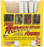 "INDIANA JONES AND THE TEMPLE OF DOOM" PREMIUM POSTER DISPLAY BOX & POSTERS.
