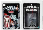 "STAR WARS" MAIL-IN GEORGE LUCAS STORMTROOPER & TOYFAIR DARTH VADER AFA 90NM+/MT EXCLUSIVES PAIR.