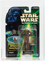 1999 "STAR WARS: THE POWER OF THE FORCE 2" CHEWBACCA W/DEJARIK GAME BOARD COMMTECH 2 AFA 90 NM+/MT.