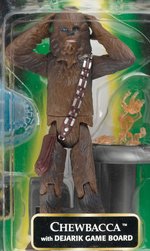 1999 "STAR WARS: THE POWER OF THE FORCE 2" CHEWBACCA W/DEJARIK GAME BOARD COMMTECH 2 AFA 90 NM+/MT.