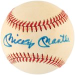 MICKEY MANTLE SINGLE-SIGNED BASEBALL.