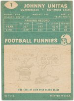 1960 TOPPS FOOTBALL COMPLETE SET.