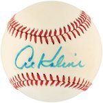 DETROIT TIGERS LEGENDS CHARLES GEHRINGER & AL KALINE SINGLE-SIGNED BASEBALL TRIO.