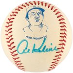 DETROIT TIGERS LEGENDS CHARLES GEHRINGER & AL KALINE SINGLE-SIGNED BASEBALL TRIO.