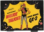 REMCO "ELECTRONIC WALKIE TALKIES - SPACE MODEL QX-2" BOXED SET.