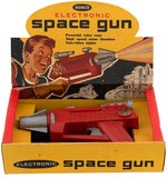 REMCO "ELECTRONIC SPACE GUN" BOXED BATTERY-OPERATED TOY.