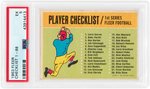 1963 FLEER FOOTBALL COMPLETE SET.