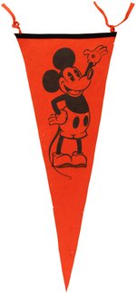 MICKEY MOUSE MOVIE CLUB FELT PENNANT.