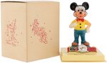 "MICKEY MOUSE" BOXED WATCH SET WITH FIGURE.