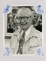 CARL BARKS SIGNED LIMITED EDITION  BOOK AND PHOTOGRAPH.