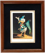 CARL BARKS DONALD DUCK "SIXTY YEARS QUACKING" LIMITED EDITION FIGURINE, SIGNED LITHOGRAPH & BOOK.