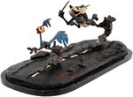 "FAST AND FURRY-OUS" LIMITED EDITION ROAD RUNNER & WILE E. COYOTE BRONZE.