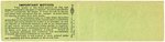 1939 WORLD SERIES NEW YORK YANKEES FULL TICKET.