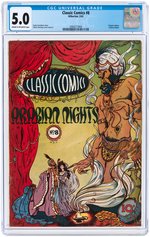 "CLASSIC COMICS" #8 FEBRUARY 1943 CGC 5.0 VG/FINE (ARABIAN NIGHTS).