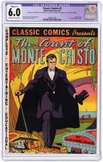 "CLASSIC COMICS" #3 MARCH 1942 CGC RESTORED 6.0 SLIGHT (C-1) FINE (THE COUNT OF MONTE CRISTO).