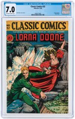 "CLASSIC COMICS" #32 DECEMBER 1946 CGC 7.0 FINE/VF (LORNA DOONE).