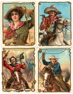 1910 T53 HASSAN "COWBOY SERIES" CIGARETTE CARD SET.