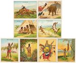 1910 T73 HASSAN "INDIAN LIFE IN THE 60'S" CIGARETTE CARD SET.