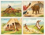 1910 T73 HASSAN "INDIAN LIFE IN THE 60'S" CIGARETTE CARD SET.