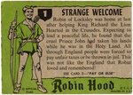 "ROBIN HOOD" TOPPS GUM CARD SET.