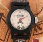 "HOPALONG CASSIDY WRIST WATCH" ON SADDLE IN DISPLAY BOX (RARE CASE VARIETY).