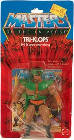 "MASTERS OF THE UNIVERSE" TRI-KLOPS SERIES 2 12 BACK CARDED ACTION FIGURE.