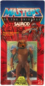 "MASTERS OF THE UNIVERSE" SAUROD SERIES 6 11 BACK CARDED ACTION FIGURE.