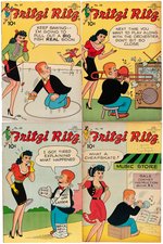 "FRITZI RITZ COMICS" LOT OF EIGHT COMIC BOOK ISSUES (DAVIS CRIPPEN "D" COPY PEDIGREE).