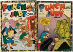 "PUNCH AND JUDY COMICS" LOT OF 12 COMIC BOOK ISSUES (DAVIS CRIPPEN "D" COPY PEDIGREE).