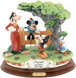 MICKEY MOUSE 60TH BIRTHDAY EXTRAORDINARY LAURENZ OF ITALY CAPODIMONTE SCULPTURE.