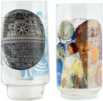 "STAR WARS" DEATH STAR/LUKE SKYWALKER & PRINCESS LEIA PROTOTYPE COCA-COLA GLASS.