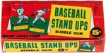 1964 TOPPS BASEBALL STAND UPS COMPLETE CARD SET WITH DISPLAY BOX & WRAPPERS.