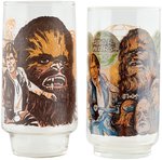 "STAR WARS" HAN SOLO & CHEWBACCA/R2-D2 & C-3PO PROTOTYPE COCA-COLA GLASS.