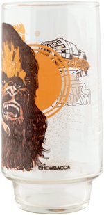 "STAR WARS" HAN SOLO & CHEWBACCA/R2-D2 & C-3PO PROTOTYPE COCA-COLA GLASS.