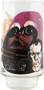 "STAR WARS" DARTH VADER & GRAND MOFF TARKIN/LUKE SKYWALKER & BEN KENOBI PROTOTYPE COCA-COLA GLASS.