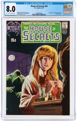 "HOUSE OF SECRETS" #92 JUNE-JULY 1971 CGC 8.0 VF (FIRST SWAMP THING).