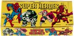 "MARVEL SUPER HEROES" DONRUSS GUM CARD DISPLAY BOX, WRAPPER & SET.